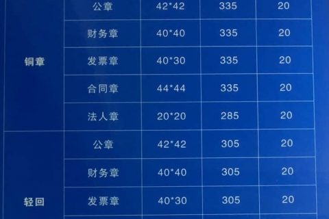 拉薩刻公章需要什么資料，多少錢一個，要多久？刻制全套印章又要多少錢？
