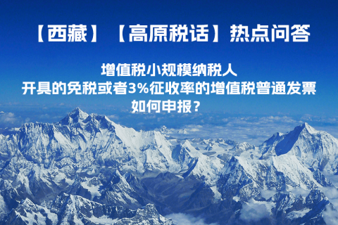 增值稅小規(guī)模納稅人開(kāi)具的免稅或者3%征收率的增值稅普通發(fā)票如何申報(bào)？