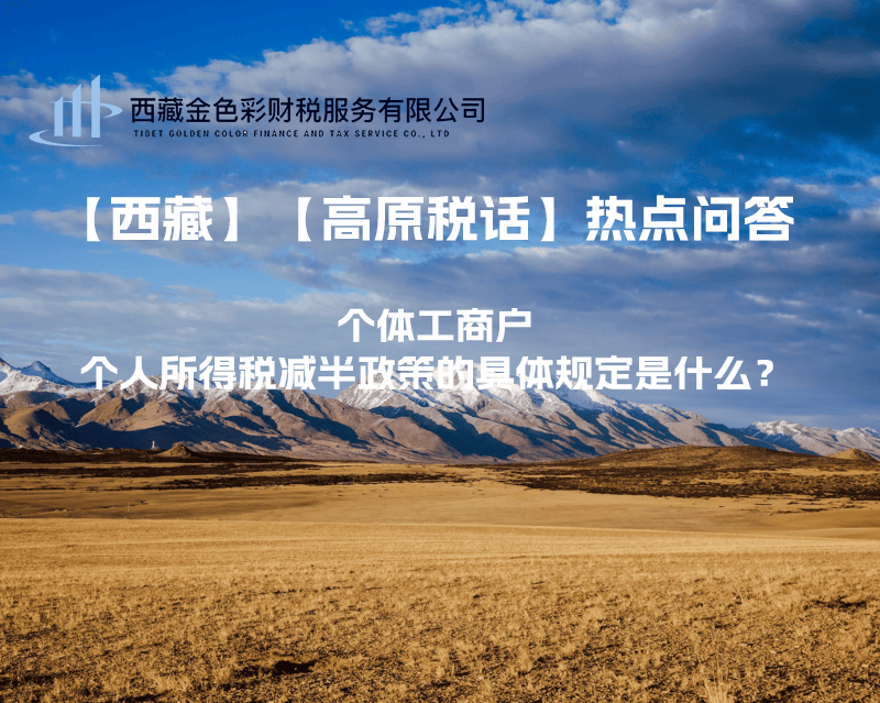 個(gè)體工商戶個(gè)人所得稅減半政策的具體規(guī)定是什么？
